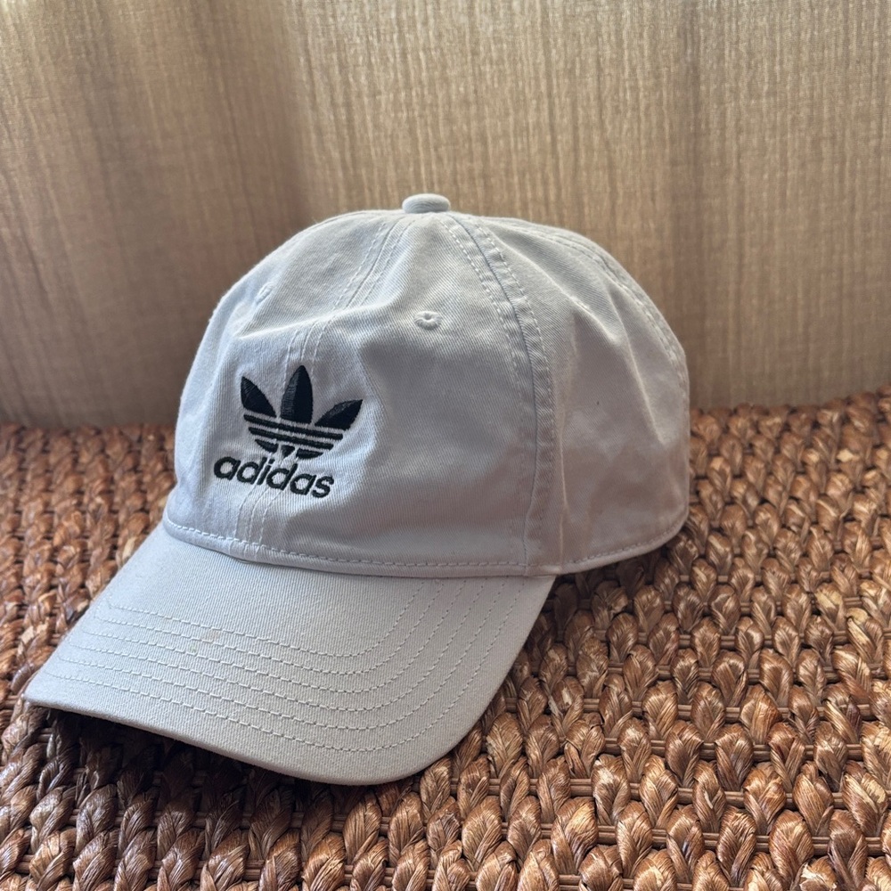 Adidas Classic White Cap with Black Emblem
